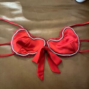 For Love and lemons red heart top